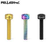 FnLune RISK 2pcs/bag M5x25mm Bicycle Brake Lever Fixing Bolts Extended Screws For Hydraulic Disc Brake Fastener Titanium Road Bike - FnLune