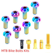 FnLune RISK 36pcs Ultralight MTB Road Bicycle Screw Kit Titanium Alloy Fixing Bolts Bicycle Modification Kit Universal Bike Accessories - FnLune
