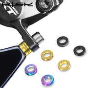 FnLune RISK 4Pcs/box MTB Bike Hydraulic Disc Brake Caliper Concave and Convex Washer Spacer Bicycle M6 O Ring Gasket Screw Fastener - FnLune
