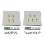 FnLune Risk 6.5mm Gear Fixing Bolts for MTB Folding Bike Titanium Alloy Bicycle Lock Screws Chainring Chain Wheel Fixed Bolts for XT - FnLune