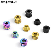 FnLune Risk 6.5mm Gear Fixing Bolts for MTB Folding Bike Titanium Alloy Bicycle Lock Screws Chainring Chain Wheel Fixed Bolts for XT - FnLune