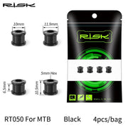 FnLune Risk 6.5mm Gear Fixing Bolts for MTB Folding Bike Titanium Alloy Bicycle Lock Screws Chainring Chain Wheel Fixed Bolts for XT - FnLune