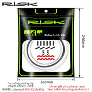 FnLune Risk Basic Universal Bicycle Gear Brake Shift Derailleur Cable Front Rear Inner Outer Replacement Wire Set For MTB Road Bike - FnLune