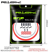 FnLune Risk Basic Universal Bicycle Gear Brake Shift Derailleur Cable Front Rear Inner Outer Replacement Wire Set For MTB Road Bike - FnLune