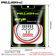 FnLune Risk Basic Universal Bicycle Gear Brake Shift Derailleur Cable Front Rear Inner Outer Replacement Wire Set For MTB Road Bike - FnLune