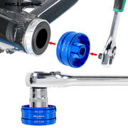 FnLune RISK Bicycle Bottom Bracket Cup Removal Tool Ratchet Wrench Toos For BB44 - 45.5 BB39 - 40.5 DUB BB52 RS500 GXP BBR9100 BBR60 MT800 - FnLune