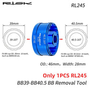 FnLune RISK Bicycle Bottom Bracket Cup Removal Tool Ratchet Wrench Toos For BB44 - 45.5 BB39 - 40.5 DUB BB52 RS500 GXP BBR9100 BBR60 MT800 - FnLune