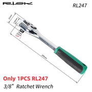 FnLune RISK Bicycle Bottom Bracket Cup Removal Tool Ratchet Wrench Toos For BB44 - 45.5 BB39 - 40.5 DUB BB52 RS500 GXP BBR9100 BBR60 MT800 - FnLune