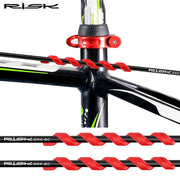 FnLune RISK Bicycle Brake Cable Protector Rubber 5/10pcs Bike Frame Spiral Protector Cover Anti - friction Cycling Parts Accessories - FnLune