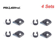 FnLune RISK Bicycle Cables Housing Aluminum Bike Oil Tube Fixed Clips C Shape Brake Shift Guide Clamp Frame Holder Organizer - FnLune
