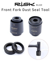 FnLune RISK Bicycle Fork Seal Driver Tool Kit Fork Seal Installation Tool for FOX 32/34/35/36mm Pipe Diameter Dual head Suspension Tool - FnLune