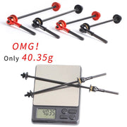 FnLune RISK Bicycle QR Skewers Lever Titanium Axle+Carbon Fiber Handle+AL Nut/Ball Head MTB Road Bike Universal Wheel Hub Quick Release - FnLune