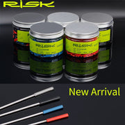 FnLune RISK Bicycle Shifter Inner Cable End Caps Cable Tips Bike Wire End Cap MTB Road Brake Shift Derailleur Inner Line Ferrules - FnLune