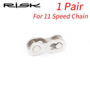 FnLune RISK Bike Chain Quick Link Connector Lock Set MTB Road Bicycle Power Chain Quick Release Buckle For 6/7/8 S /9/10/11/12 Speed - FnLune