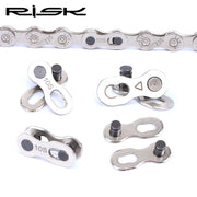 FnLune RISK Bike Chain Quick Link Connector Lock Set MTB Road Bicycle Power Chain Quick Release Buckle For 6/7/8 S /9/10/11/12 Speed - FnLune