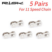 FnLune RISK Bike Chain Quick Link Connector Lock Set MTB Road Bicycle Power Chain Quick Release Buckle For 6/7/8 S /9/10/11/12 Speed - FnLune