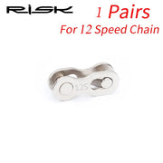 FnLune RISK Bike Chain Quick Link Connector Lock Set MTB Road Bicycle Power Chain Quick Release Buckle For 6/7/8 S /9/10/11/12 Speed - FnLune