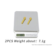 FnLune RISK Bike Disc Brake Caliper Bracket Bolt M6x25 Fixing Extended Screw Titanium Alloy Flat Mount - FnLune