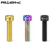 FnLune RISK Bike Disc Brake Caliper Bracket Bolt M6x25 Fixing Extended Screw Titanium Alloy Flat Mount - FnLune