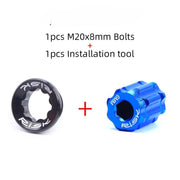 FnLune RISK M20x8mm Bike Crank Cover Aluminium Bicycle Bottom Bracket Bolts MTB Chainwheel BB Cranks Arm Cover For Deore/XT Crankset - FnLune