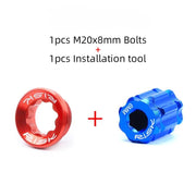 FnLune RISK M20x8mm Bike Crank Cover Aluminium Bicycle Bottom Bracket Bolts MTB Chainwheel BB Cranks Arm Cover For Deore/XT Crankset - FnLune