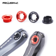 FnLune RISK M20x8mm Bike Crank Cover Aluminium Bicycle Bottom Bracket Bolts MTB Chainwheel BB Cranks Arm Cover For Deore/XT Crankset - FnLune