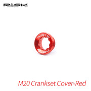 FnLune RISK M20x8mm Bike Crank Cover Aluminium Bicycle Bottom Bracket Bolts MTB Chainwheel BB Cranks Arm Cover For Deore/XT Crankset - FnLune