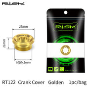 FnLune RISK M20x8mm M6x18mm Titanium Bicycle Crankset Cover Bolts XT XTR Mountain Road Bike Plum Blossom Bottom Bracket Crank Arm Screw - FnLune