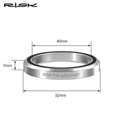 FnLune Risk MTB Road Bike Headset Specialized Bearing, 41mm 41.8mm 47mm 49mm 52mm Bearing Steel Parts, Bicycle Headset Repair Parts - FnLune