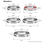 FnLune Risk MTB Road Bike Headset Specialized Bearing, 41mm 41.8mm 47mm 49mm 52mm Bearing Steel Parts, Bicycle Headset Repair Parts - FnLune