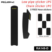 FnLune RISK RA149 Bicycle Chain Protective Sticker Frame Anti - scratch MTB Road Bike Cable Hose Care Protect Sticker Cycling Accessories - FnLune