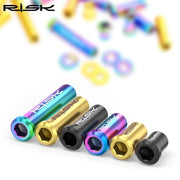 FnLune RISK Road Bike C Brake Pivot Center Nut with Washer c Front Rear Brake Caliper Screw Bolt Titanium Alloy M6x10/15/20/25/30/40mm - FnLune