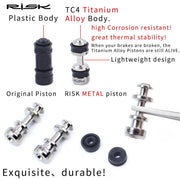 FnLune RISK Titanium Mountain Bicycle Brake Lever Piston For Shimano SLX XT M8000 M7000 M785 Disc Brake Piston Repair Part Bike Part - FnLune