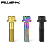 FnLune RISK Titanium Stem Bolts 6PCS M5x16mm M5x18mm Titanium Alloy Bicycle Stem Screws Colorful Bike Stem MTB Bolt Bicycle Accessories - FnLune