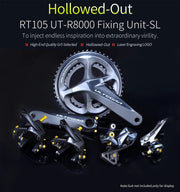 FnLune RISK UT R8000 Titanium Alloy Screw Set for Highway Vehicles C - Clip Brake Front and Rear Shift Transmission Screw Groupset - FnLune