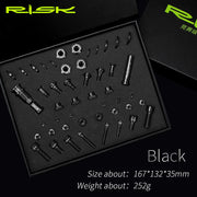 FnLune RISK UT R8000 Titanium Alloy Screw Set for Highway Vehicles C - Clip Brake Front and Rear Shift Transmission Screw Groupset - FnLune