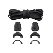 FnLune Round Tennis Laces for SALOMON Without ties Adult Kids No tie Shoe laces Quality Running Sneakers Shoelaces Black White - FnLune