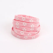 FnLune Sakura Shoelaces Flat Little Daisies Shoe laces High - top Canvas Sneakers Shoelace AF1 Laces Shoe Strings 100/120/140/160CM - FnLune