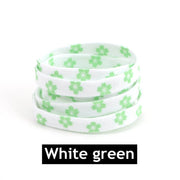 FnLune Sakura Shoelaces Flat Little Daisies Shoe laces High - top Canvas Sneakers Shoelace AF1 Laces Shoe Strings 100/120/140/160CM - FnLune