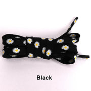 FnLune Sakura Shoelaces Flat Little Daisies Shoe laces High - top Canvas Sneakers Shoelace AF1 Laces Shoe Strings 100/120/140/160CM - FnLune