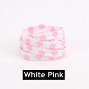 FnLune Sakura Shoelaces Flat Little Daisies Shoe laces High - top Canvas Sneakers Shoelace AF1 Laces Shoe Strings 100/120/140/160CM - FnLune