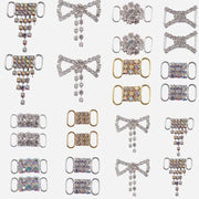 FnLune Shoe Buckle Diamond Shoelace Buckle Shoe Accessories Diamond Lace Lock DIY Sneaker Lace Buckle - FnLune