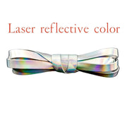 FnLune Soft PU Sheepskin Creative Shoelaces Trend Personality Laser Leather - FnLune