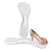 FnLune Soft Rubber Particles Foot Arch Female Seven - point Pad Anti - cocoon Foot Arch Support Flat Female Transparent PU High Heel Insole - FnLune