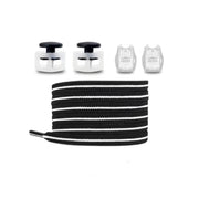 FnLune Spring Lock Shoelaces Without Ties Elastic Laces Sneakers Kids Adult Quick Shoe Laces Rubber Bands Flat No Tie Shoeace Shoes - FnLune