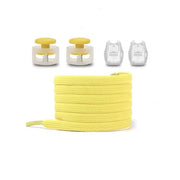 FnLune Spring Lock Shoelaces Without Ties Elastic Laces Sneakers Kids Adult Quick Shoe Laces Rubber Bands Flat No Tie Shoeace Shoes - FnLune