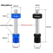 FnLune Square Spline BB Anti Drop Auxiliary Tool,Stainless Steel,Fixed Rod,Bicycle Bottom Bracket Removal, Disassembly Repair Tools - FnLune