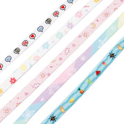 FnLune Sun Moon Star Fruit Pattern Colorful Trend Fashion Colorful Flat Shoelaces - FnLune