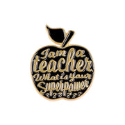 FnLune Teacher's Day Gift Brooch Apple Shape - FnLune