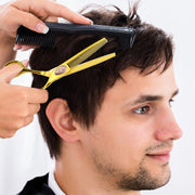 FnLune Vg - 10 6 Inch Gold Diamond Hairdressing Scissors - FnLune